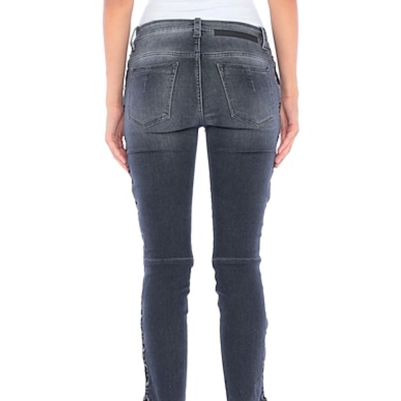 BEN TAVERNITI UNRAVEL PROJECT Black Distressed Skinny Jeans SIze 4 (US) - Picture 2 of 12